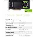 NVIDIA QUADRO P4000 SCHEDA GRAFICA CUDA 1792 8GB GDDR5